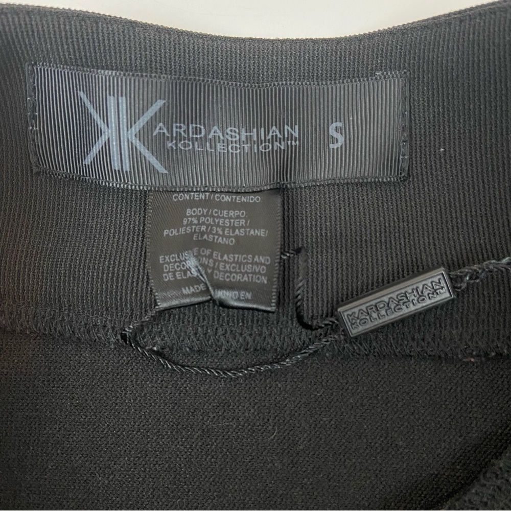 NWOT! Kardashian Kollection High Waist Bodycon Black Pencil Skirt Size Small - Picture 4 of 8